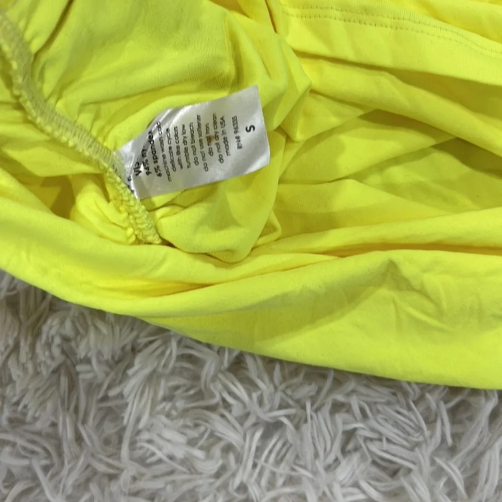 Susana Monaco lime one shoulder mini size small - Picture 4 of 5